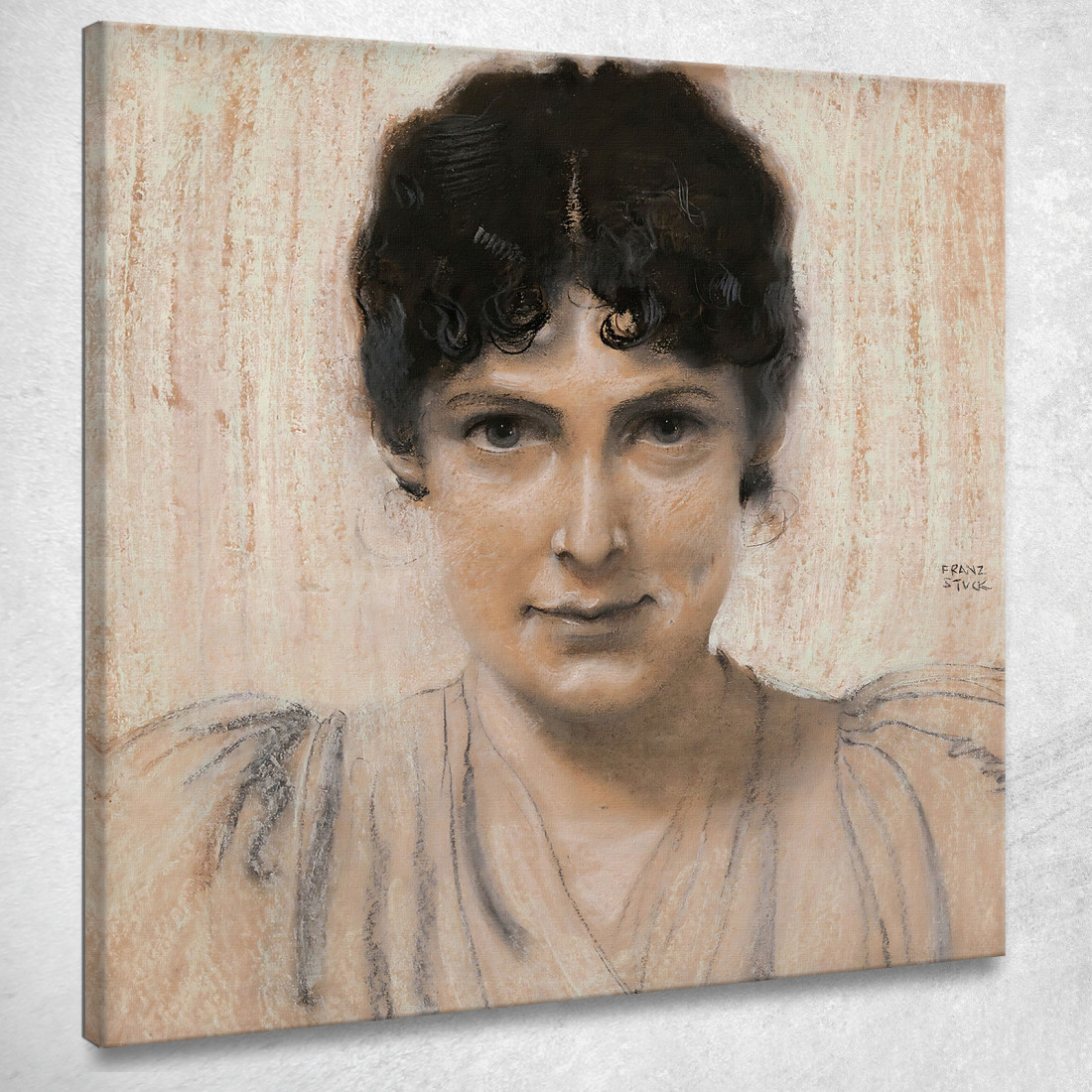 Mary Lindpaintner In Seguito Stuck Franz von Stuck fvs50 quadro stampato su tela Mary Lindpaintner In Seguito Stuck Franz von Stuck fvs50 quadro stampato su tela