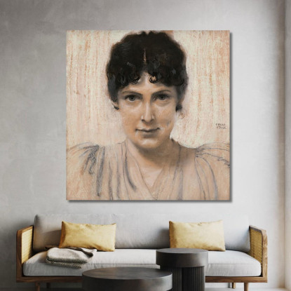 Mary Lindpaintner In Seguito Stuck Franz von Stuck fvs50 quadro stampato su tela