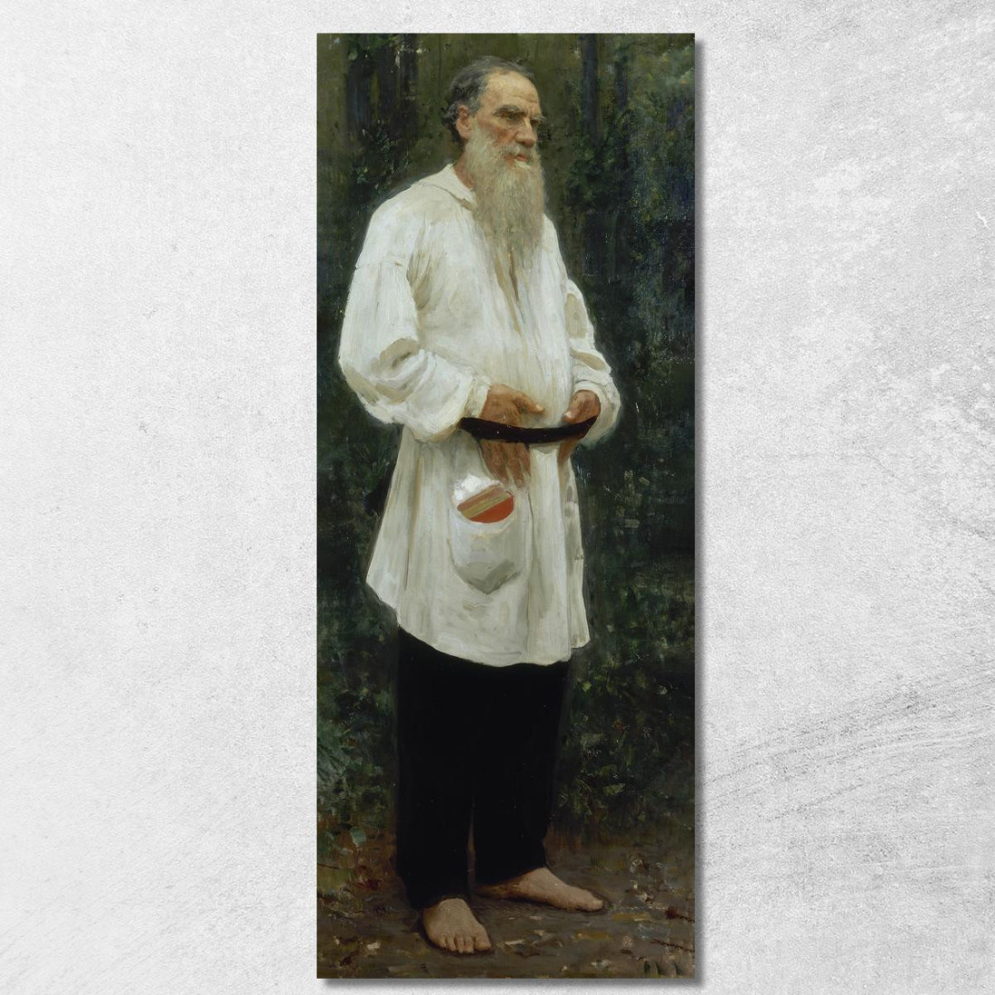 Lev Tolstoj A Piedi Nudi Ilya Efimovich Repin ier6 quadro stampato su tela