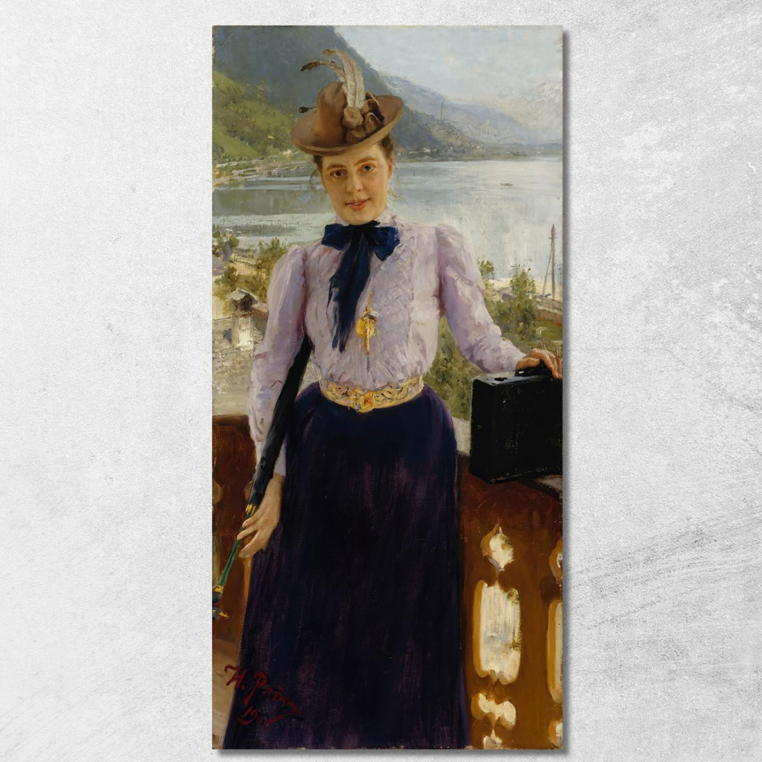 Ritratto Di Natalia Nordmann Ilya Efimovich Repin ier15 quadro stampato su tela Ritratto Di Natalia Nordmann Ilya Efimovich Repin ier15 quadro stampato su tela