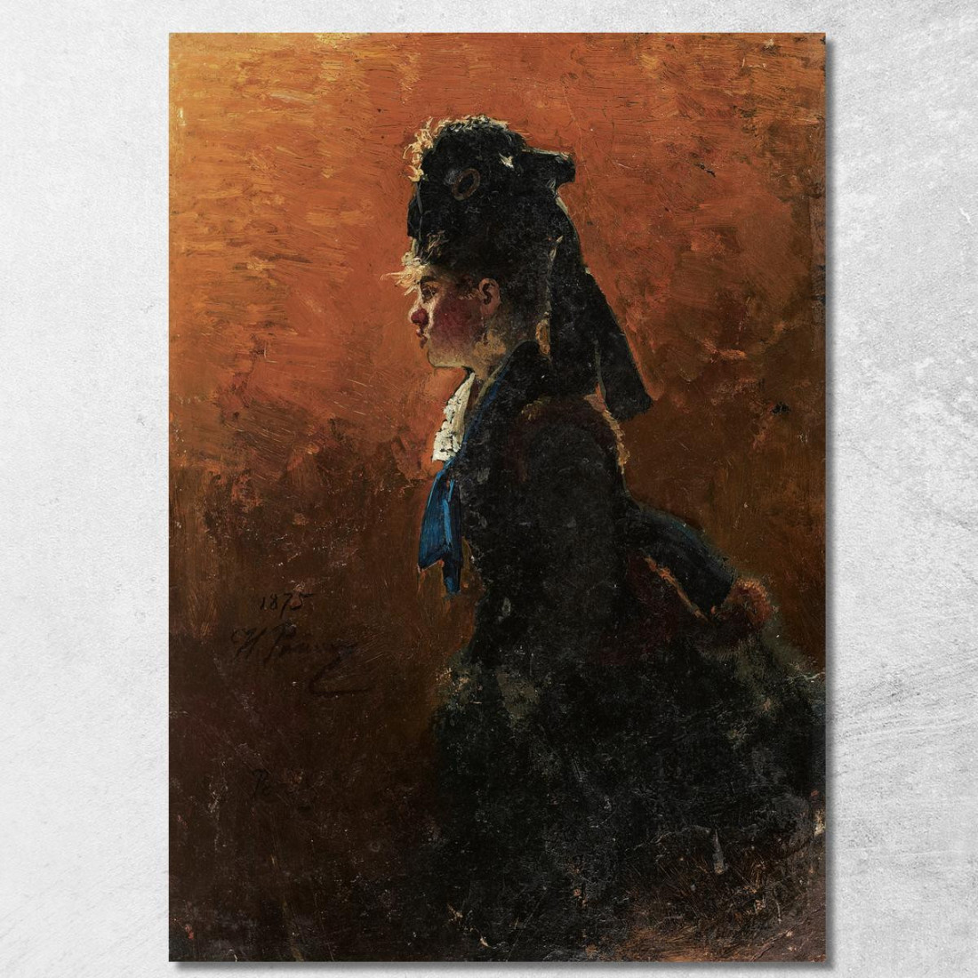 Studio Per Un Caffè Parigino Ilya Efimovich Repin ier21 quadro stampato su tela Studio Per Un Caffè Parigino Ilya Efimovich Repin ier21 quadro stampato su tela