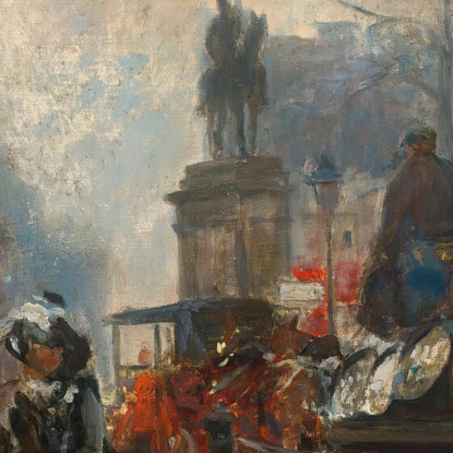 Knightsbridge Visto Da Sloane Street Dicembre 1913 Jacques-Émile Blanche jeb14 quadro stampato su tela