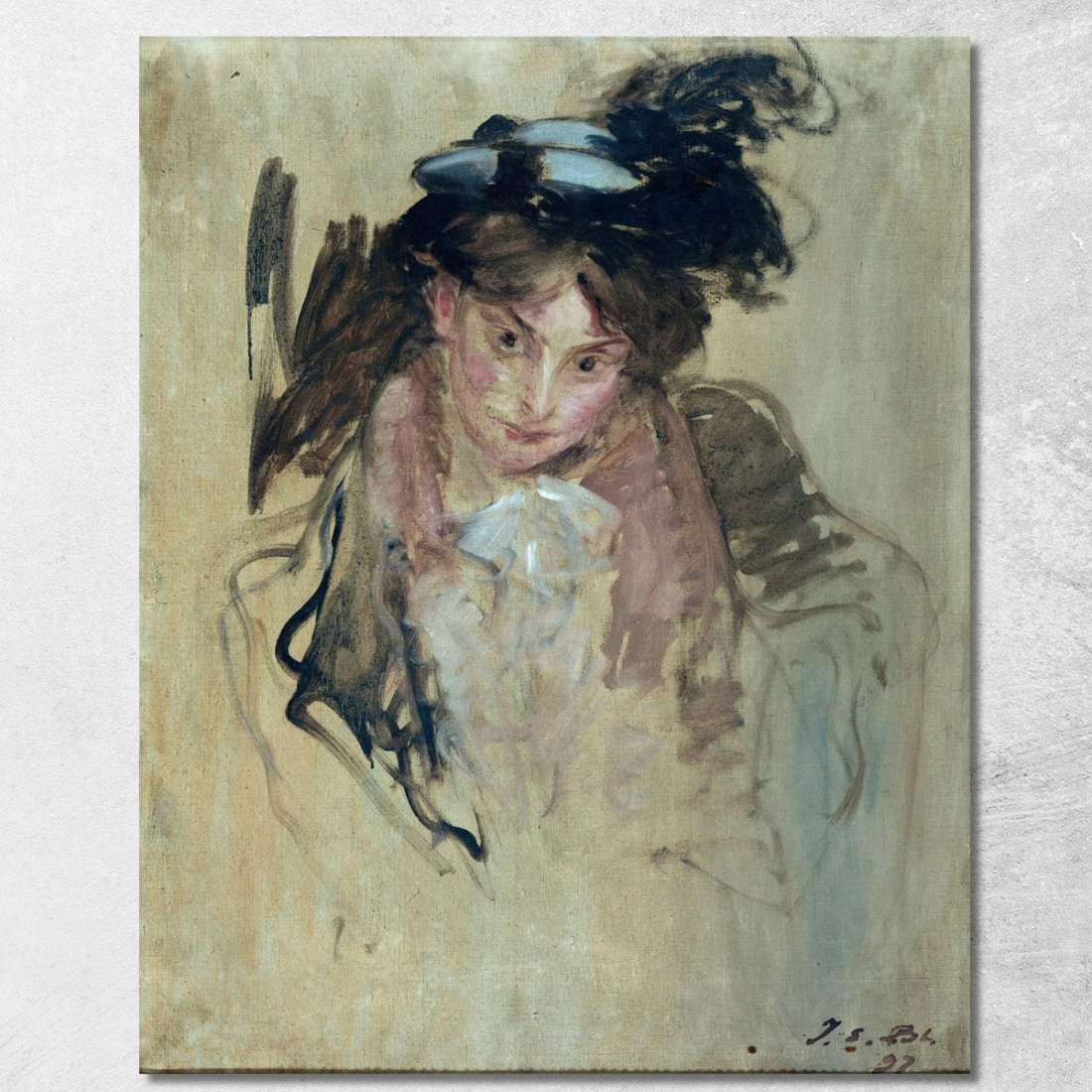 Ritratto Di Donna Jacques-Émile Blanche jeb26 quadro stampato su tela Ritratto Di Donna Jacques-Émile Blanche jeb26 quadro stampato su tela