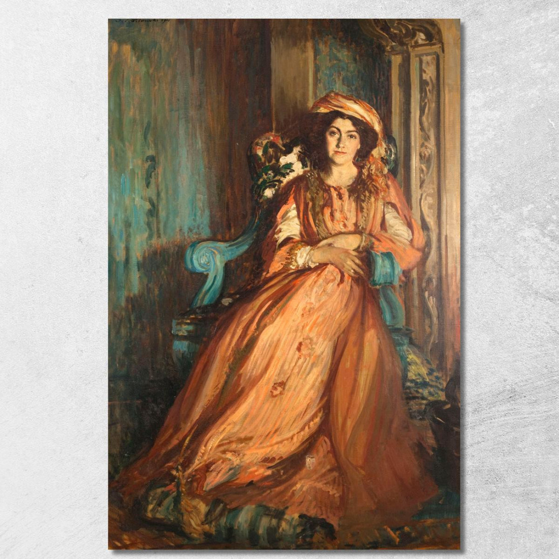 Ritratto Di Mabel Dodge A Villa Curonia Jacques-Émile Blanche jeb34 quadro stampato su tela Ritratto Di Mabel Dodge A Villa Curonia Jacques-Émile Blanche jeb34 quadro stampato su tela