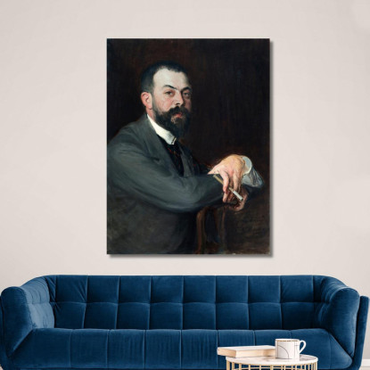 Ritratto Del Signor Léon Pissard Young Jacques-Émile Blanche jeb39 quadro stampato su tela