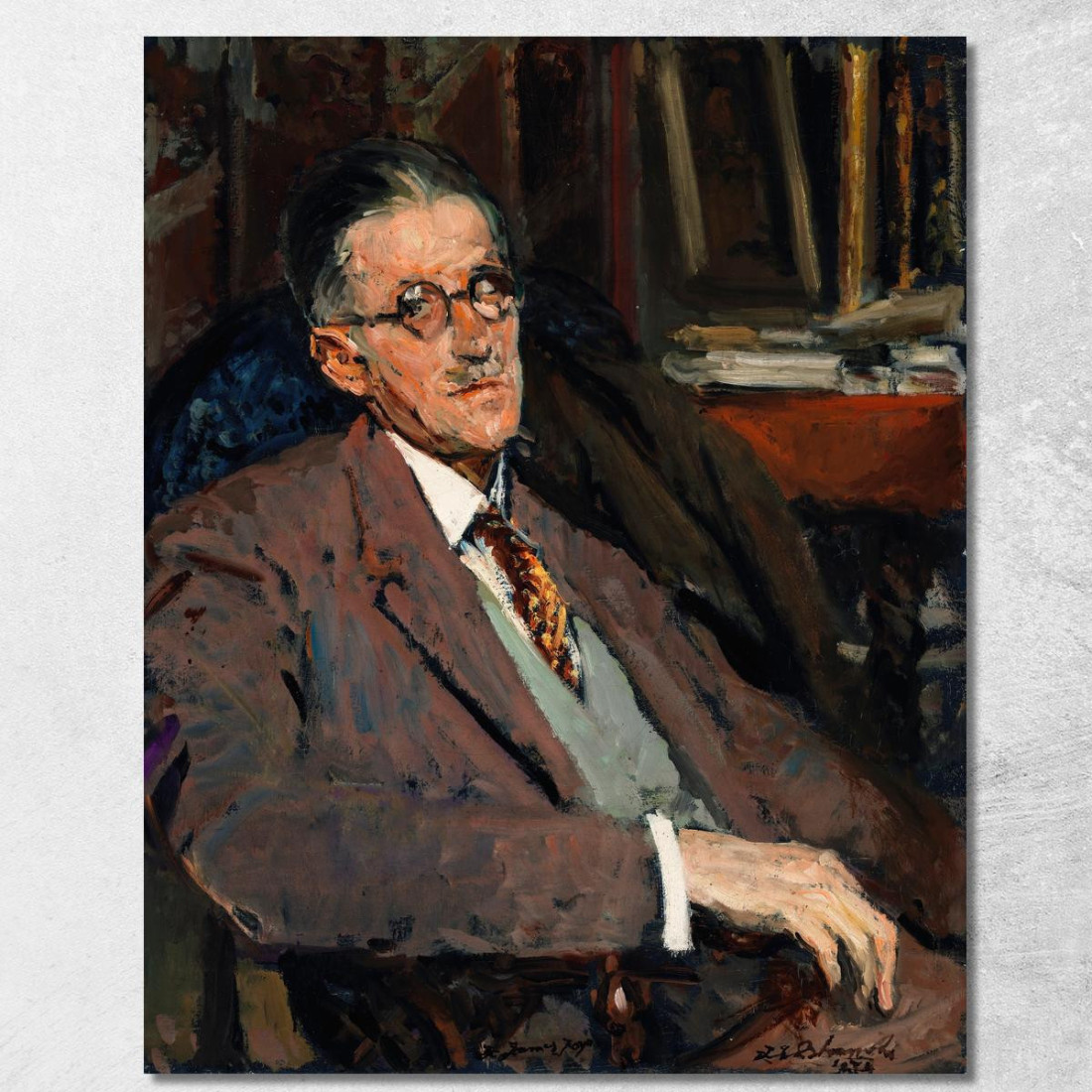 Ritratto Di James Joyce 1882-1941 Autore Jacques-Émile Blanche jeb44 quadro stampato su tela Ritratto Di James Joyce 1882-1941 Autore Jacques-Émile Blanche jeb44 quadro stampato su tela