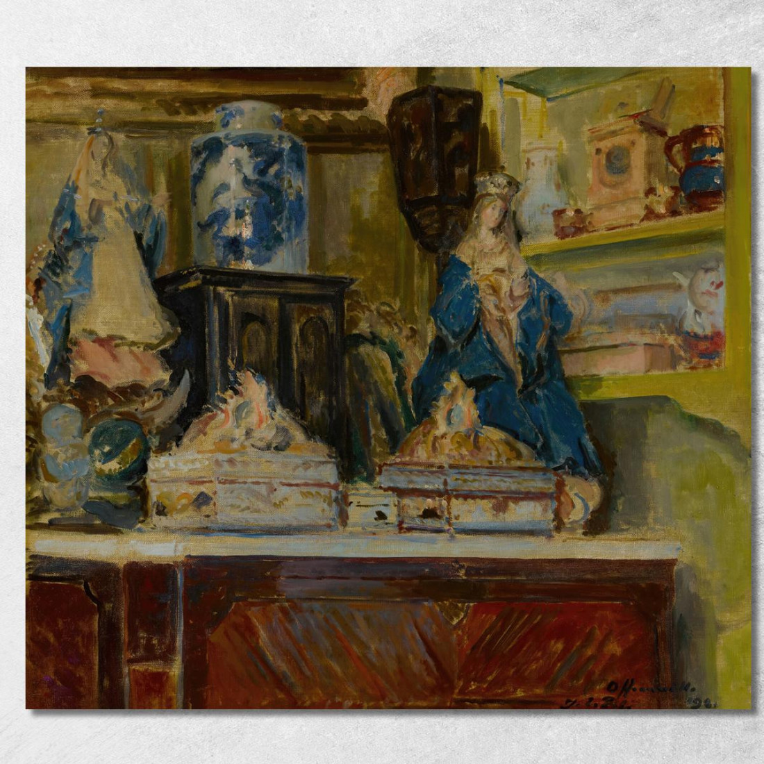 Salone Giallo A Offranville Jacques-Émile Blanche jeb50 quadro stampato su tela Salone Giallo A Offranville Jacques-Émile Blanche jeb50 quadro stampato su tela