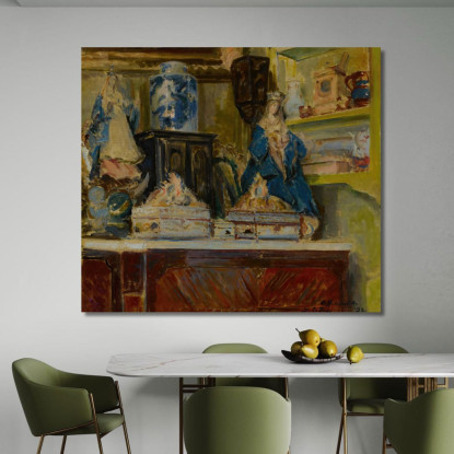 Salone Giallo A Offranville Jacques-Émile Blanche jeb50 quadro stampato su tela