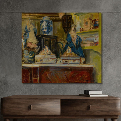 Salone Giallo A Offranville Jacques-Émile Blanche jeb50 quadro stampato su tela