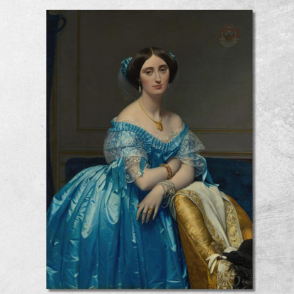 Joséphine-Éléonore- Marie-Pauline De Galard De Brassac De Béarn Principessa De Broglie Jean Auguste Dominique Ingres jad16 quad