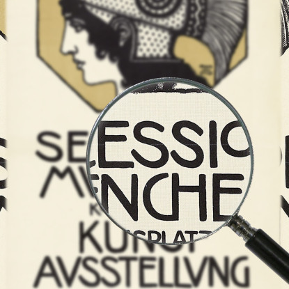 Manifesto Per La Mostra Della Secessione Di Monaco Del 1915 Franz von Stuck fvs67 quadro stampato su tela