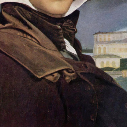 Ritratto Di François Marius Granet Jean Auguste Dominique Ingres jad34 quadro stampato su tela