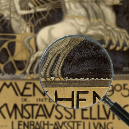 Manifesto Per Il Ix. Mostra D'Arte Internazionale A Monaco Franz von Stuck fvs68 quadro stampato su tela