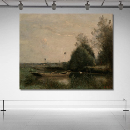 Uno Stagno A Mortain Jean-Baptiste-Camille Corot jbc4 quadro stampato su tela