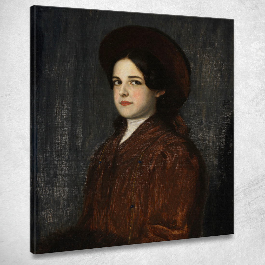 Ritratto Di Maria Bloccata Franz von Stuck fvs72 quadro stampato su tela