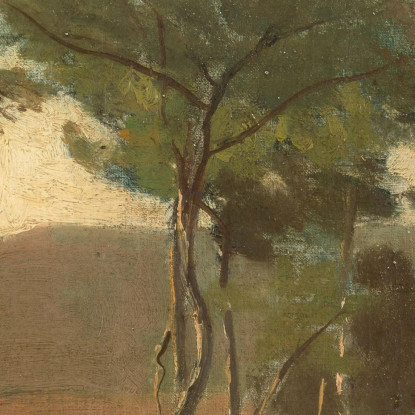 Bouquet Di Alberi Effetto Crepuscolare Jean-Baptiste-Camille Corot jbc26 quadro stampato su tela