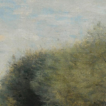 Strada Crécy-En-Brie In Campagna Jean-Baptiste-Camille Corot jbc42 quadro stampato su tela