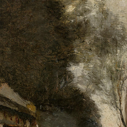 Dintorni Di Amsterdam Piccola Fattoria Sulle Rive Dell'Amstel Jean-Baptiste-Camille Corot jbc52 quadro stampato su tela