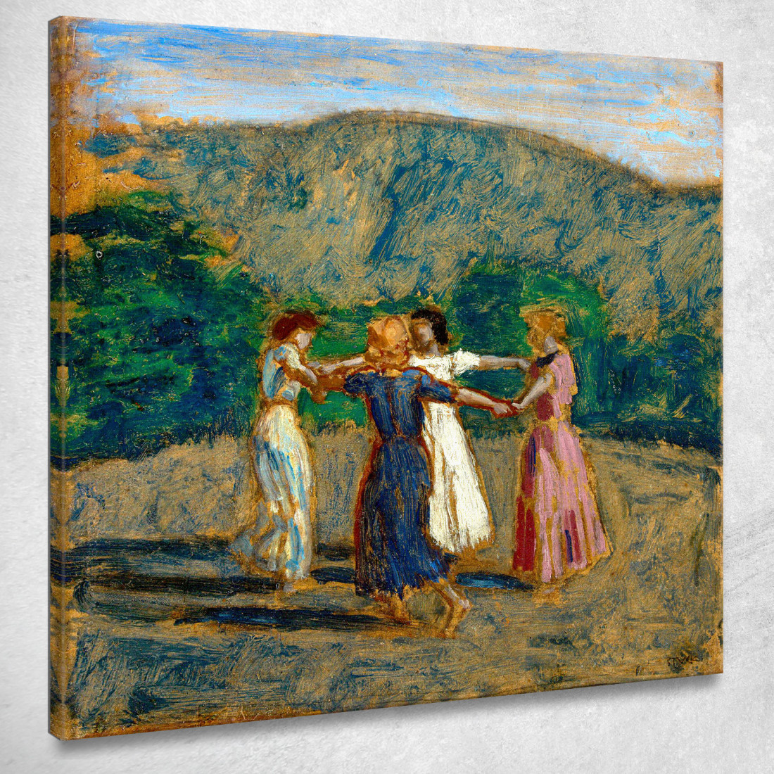 Studio Della Fila Di Riccioli Franz von Stuck fvs80 quadro stampato su tela Studio Della Fila Di Riccioli Franz von Stuck fvs80 quadro stampato su tela