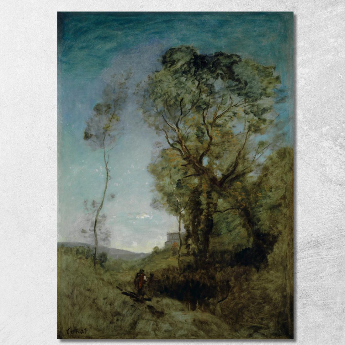 Villa Italiana Dietro I Pini La Villa Italiana Dietro I Pini Jean-Baptiste-Camille Corot jbc87 quadro stampato su tela Villa Italiana Dietro I Pini La Villa Italiana Dietro I Pini Jean-Baptiste-Camille Corot jbc87 quadro stampato su tela
