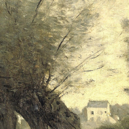 Paesaggio Con Salici Capitozzati Jean-Baptiste-Camille Corot jbc111 quadro stampato su tela