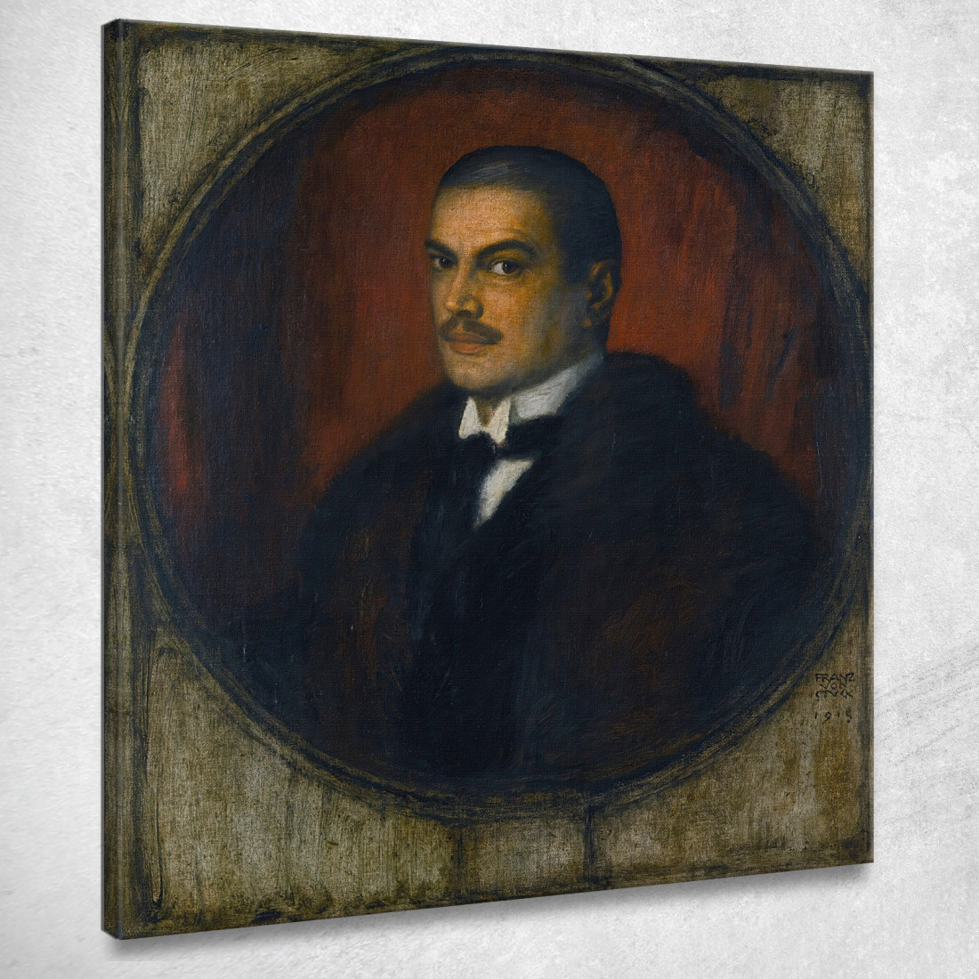 Auto Ritratto Franz von Stuck fvs86 quadro stampato su tela Auto Ritratto Franz von Stuck fvs86 quadro stampato su tela