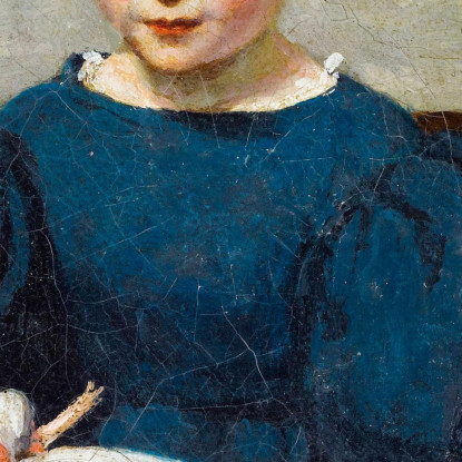 Bambina Con Una Bambola Jean-Baptiste-Camille Corot jbc152 quadro stampato su tela