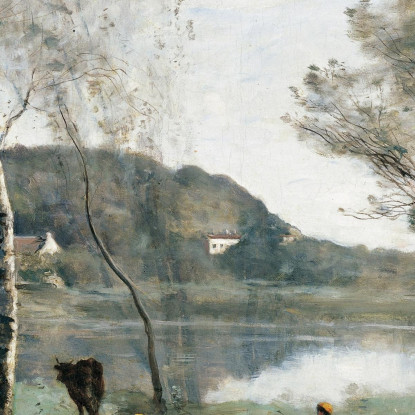 Lo Stagno Della Città Di Avray Jean-Baptiste-Camille Corot jbc158 quadro stampato su tela