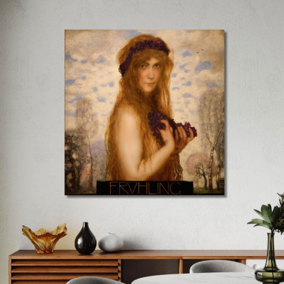 La Primavera Franz von Stuck fvs96 quadro stampato su tela