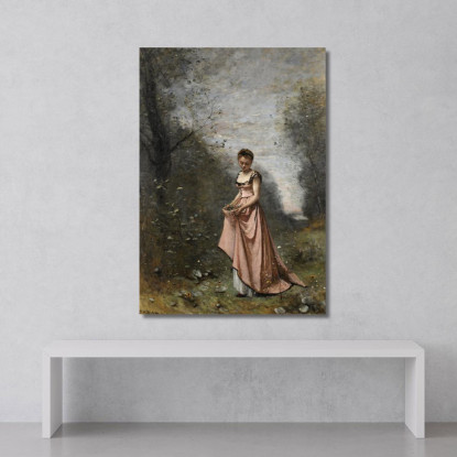 Primavera Della Vita Jean-Baptiste-Camille Corot jbc235 quadro stampato su tela