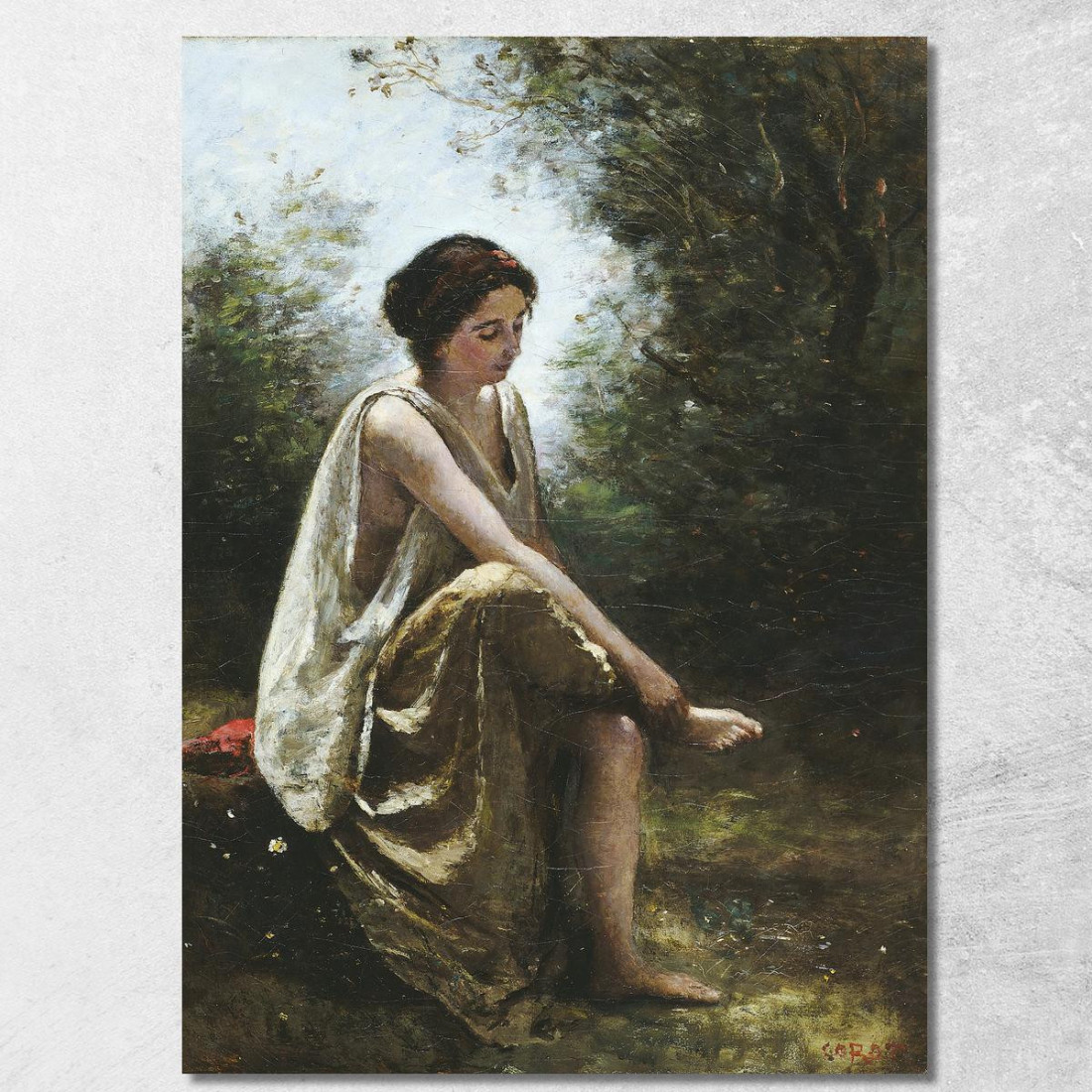 Euridice Ferita Jean-Baptiste-Camille Corot jbc311 quadro stampato su tela