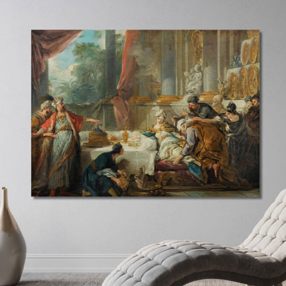 La Condanna Di Aman Jean-François de Troy jft39 quadro stampato su tela
