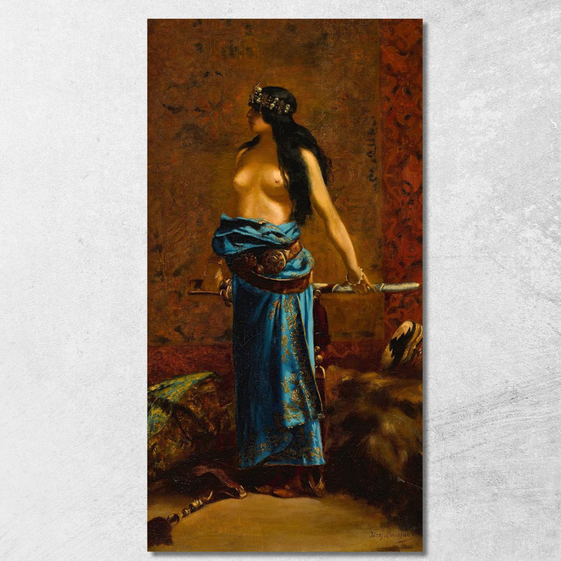 Giuditta 3 Jean-Joseph-Benjamin Constant jjb8 quadro stampato su tela Giuditta 3 Jean-Joseph-Benjamin Constant jjb8 quadro stampato su tela
