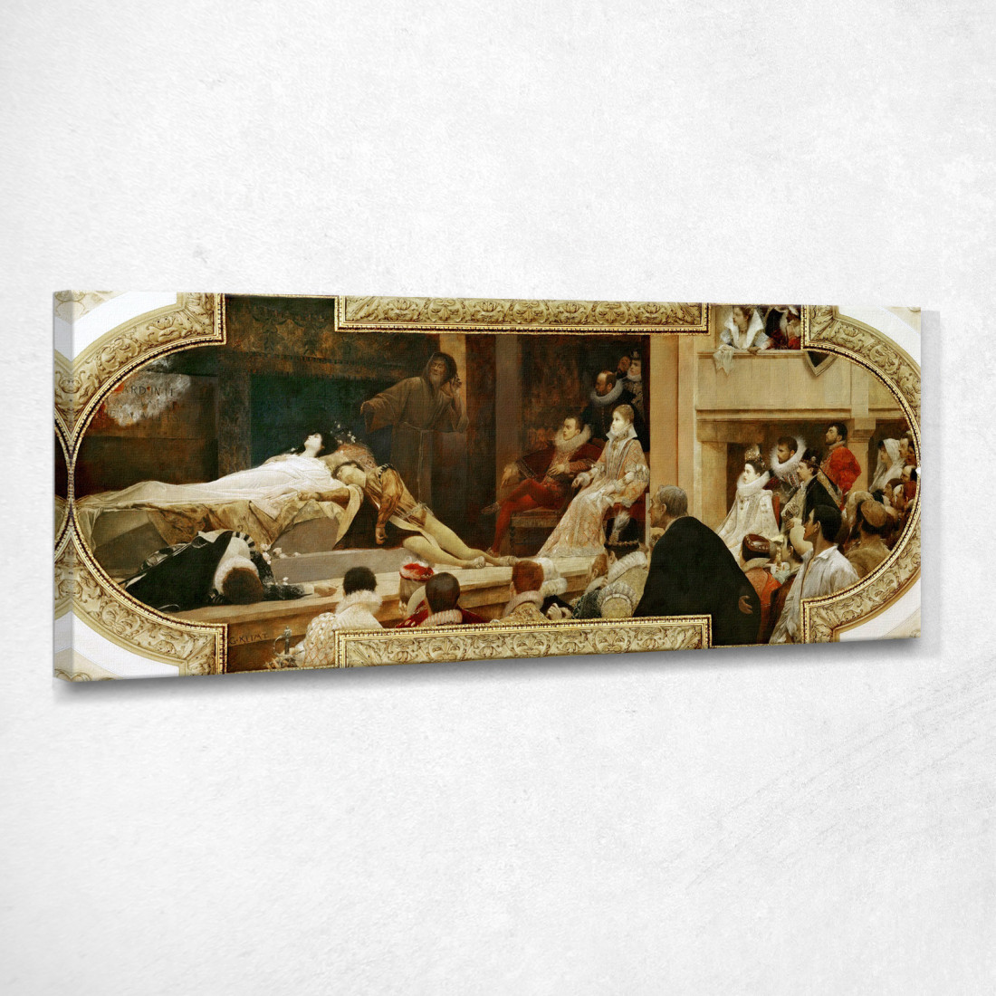 La Morte Di Romeo E Giulietta Gustav Klimt kg14 quadro stampato su tela La Morte Di Romeo E Giulietta Gustav Klimt kg14 quadro stampato su tela