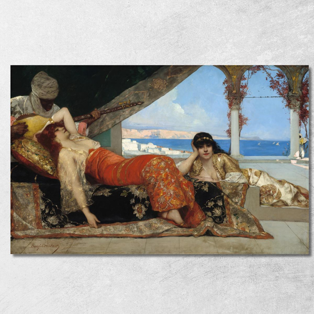 Il Favorito Dell'Emiro Jean-Joseph-Benjamin Constant jjb22 quadro stampato su tela Il Favorito Dell'Emiro Jean-Joseph-Benjamin Constant jjb22 quadro stampato su tela