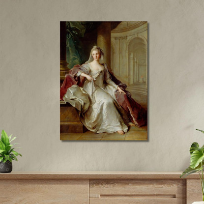 Madame Henriette De France Come Vergine Vestale Jean-Marc Nattier jmn7 quadro stampato su tela