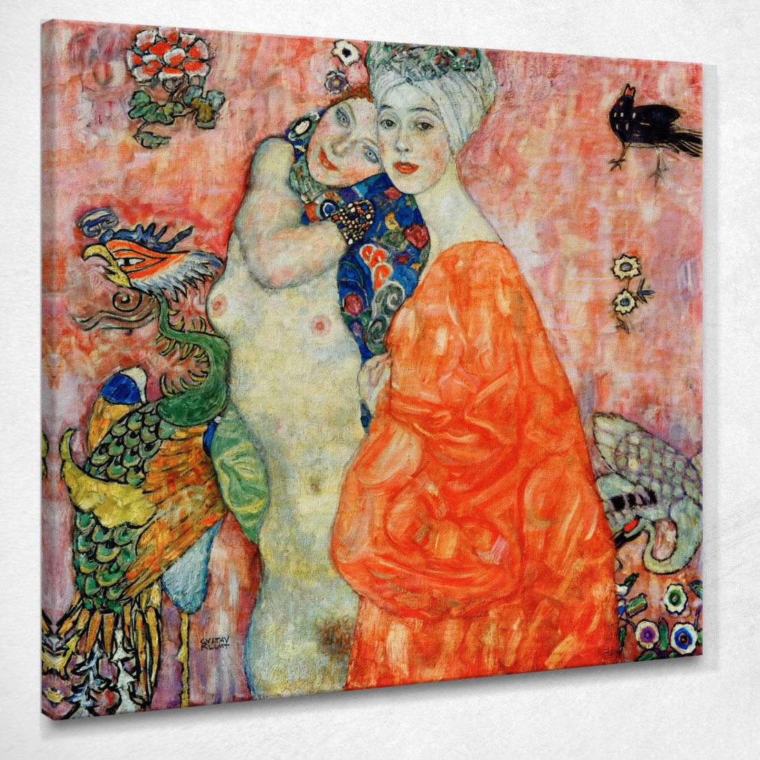 Amiche Fidanzate Gustav Klimt kg17 quadro stampato su tela Amiche Fidanzate Gustav Klimt kg17 quadro stampato su tela