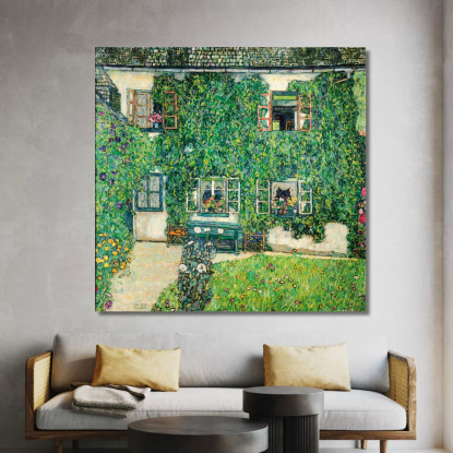 Casa Forestale A Weissenbach Sull'Attersee Gustav Klimt kg20 quadro stampato su tela