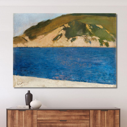 Monte Ulía San Sebastián Joaquín Sorolla jsr62 quadro stampato su tela
