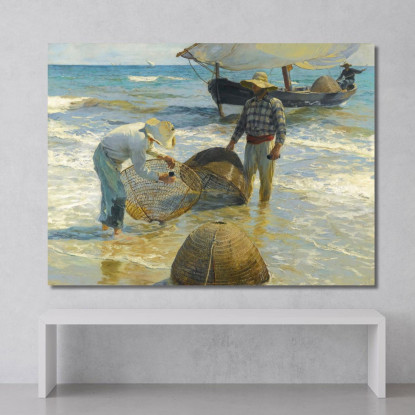 Pescatori Valenciani Pescatori Valenciani Joaquín Sorolla jsr76 quadro stampato su tela