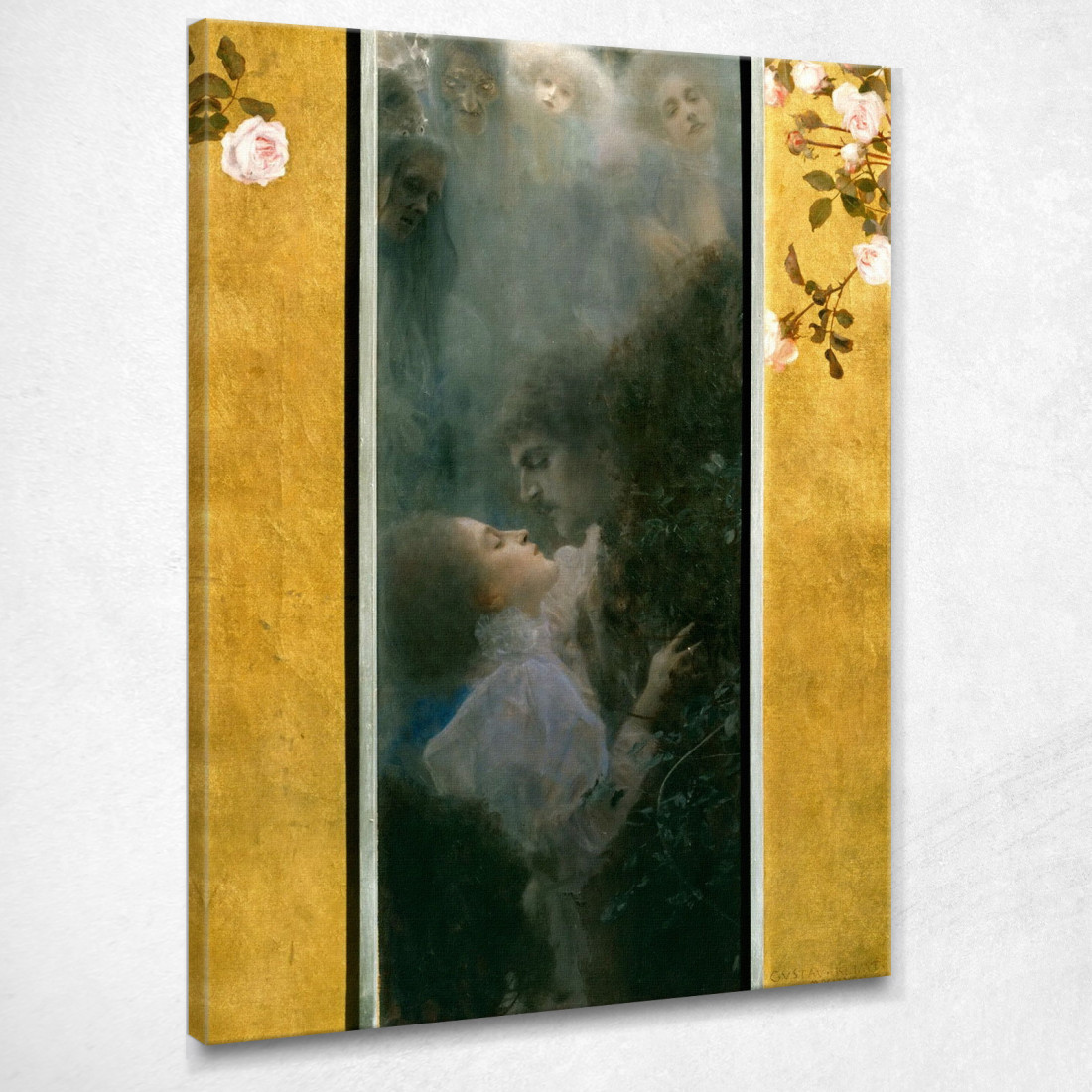 Amore Gustav Klimt kg31 quadro stampato su tela Amore Gustav Klimt kg31 quadro stampato su tela