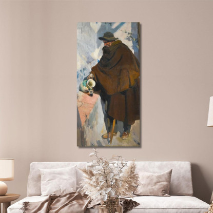 Vecchio Castigliano Servire Vino Il Vecchio Di Castiglia Joaquín Sorolla jsr118 quadro stampato su tela