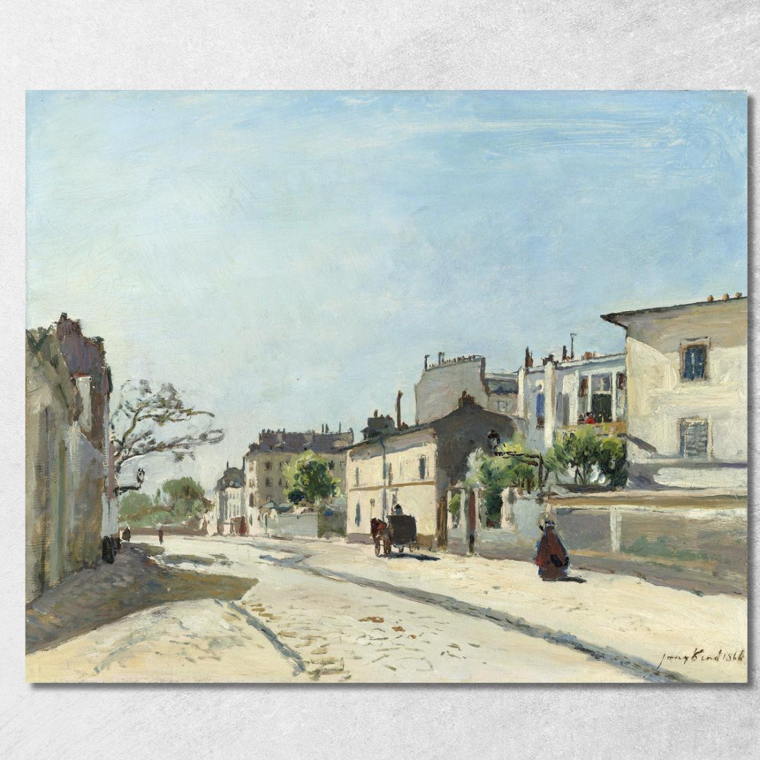 Rue Nôtre-Dame Parigi Johan Barthold Jongkind jbj59 quadro stampato su tela Rue Nôtre-Dame Parigi Johan Barthold Jongkind jbj59 quadro stampato su tela