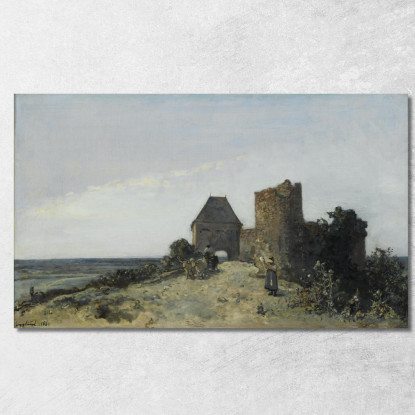 Rovine Del Castello Di Rosemont Johan Barthold Jongkind jbj61 quadro stampato su tela