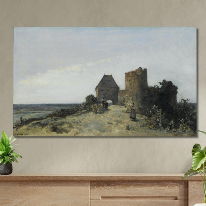 Rovine Del Castello Di Rosemont Johan Barthold Jongkind jbj61 quadro stampato su tela