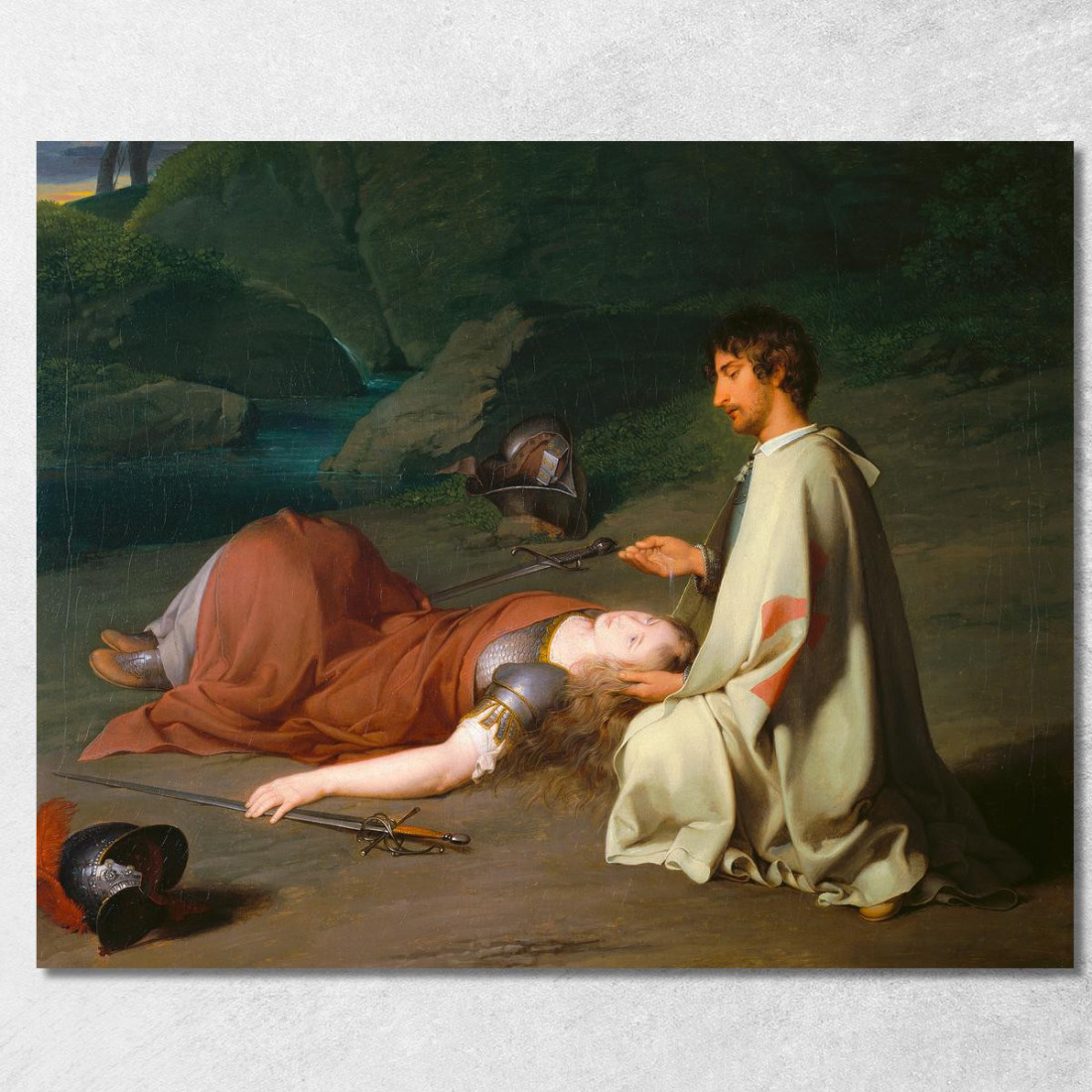 Il Battesimo Di Chlorinden Johann Peter Krafft jpk8 quadro stampato su tela Il Battesimo Di Chlorinden Johann Peter Krafft jpk8 quadro stampato su tela