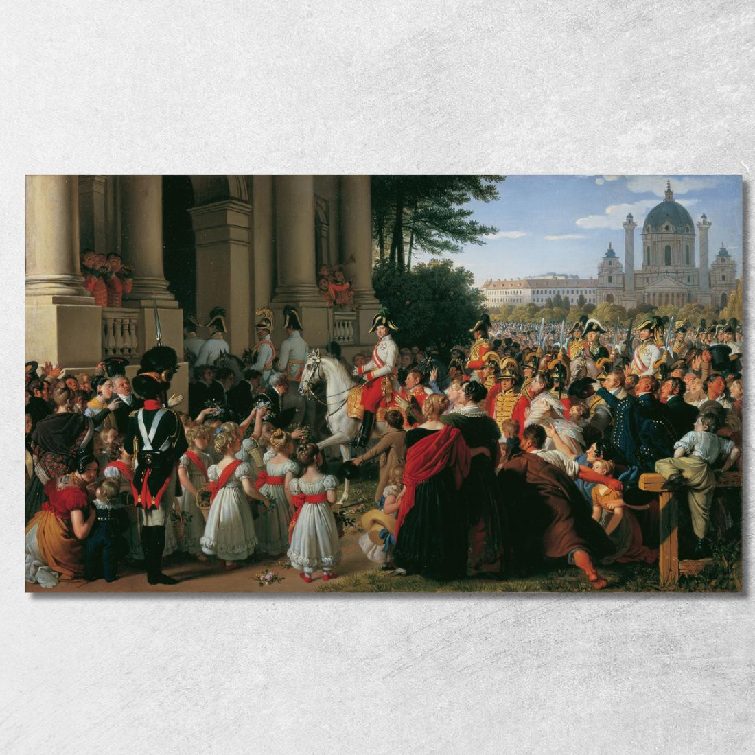 L'Ingresso Dell'Imperatore Francesco I A Vienna Dopo La Pace Di Parigi Johann Peter Krafft jpk12 quadro stampato su tela L'Ingresso Dell'Imperatore Francesco I A Vienna Dopo La Pace Di Parigi Johann Peter Krafft jpk12 quadro stampato su tela