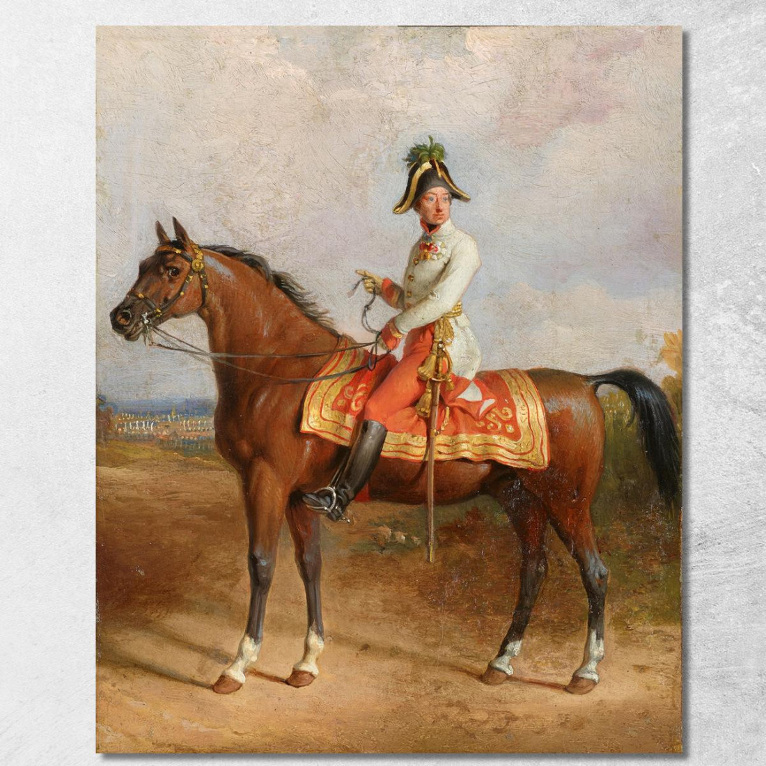 Arciduca Carlo A Cavallo Johann Peter Krafft jpk20 quadro stampato su tela Arciduca Carlo A Cavallo Johann Peter Krafft jpk20 quadro stampato su tela