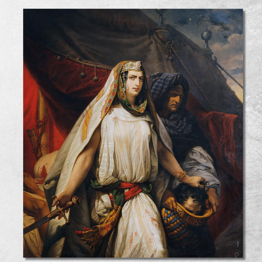 Giuditta Con La Testa Di Oloferne Johann Peter Krafft jpk28 quadro stampato su tela Giuditta Con La Testa Di Oloferne Johann Peter Krafft jpk28 quadro stampato su tela