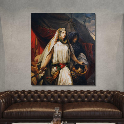 Giuditta Con La Testa Di Oloferne Johann Peter Krafft jpk28 quadro stampato su tela